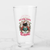 Verre Pas maintenant le Père Noël, je lis (Devant)