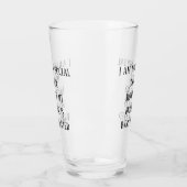 Verre Pas un buveur social Funny Pint Stein (Gauche)