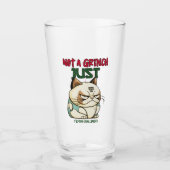 Verre Pas un Grinch juste Festive Challengé Funny Holida (Devant)