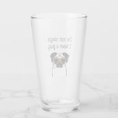 Verre Pas unique (Dos)