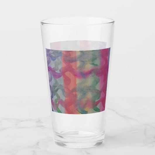 Verre Pastel Art Abstrait (Devant)