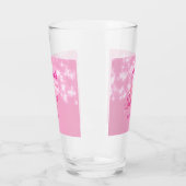 Verre Pastel bébé rose doux 16 anniversaire ajouter nom (Gauche)