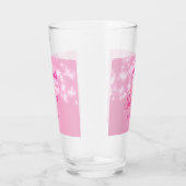 Verre Pastel bébé rose doux 16 anniversaire ajouter nom (Droite)