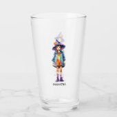 Verre Pastel Cute Witch Girl Halloween esthétique (Dos)