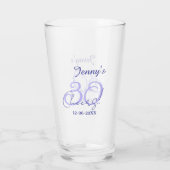 Verre Pastel félicite 30 ans violet élégant nom da (Dos)