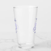 Verre Pastel félicite 30 ans violet élégant nom da (Gauche)