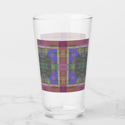 Verre Pastel rainbow Colorful Geometric (Devant)