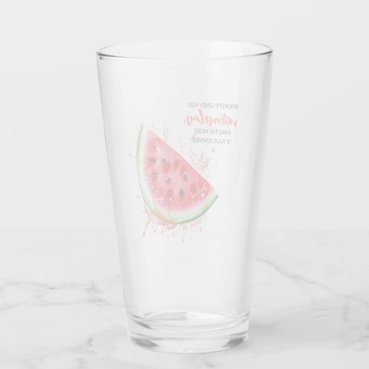 Verre Pastèque juteuse Design été Motivation (Dos)