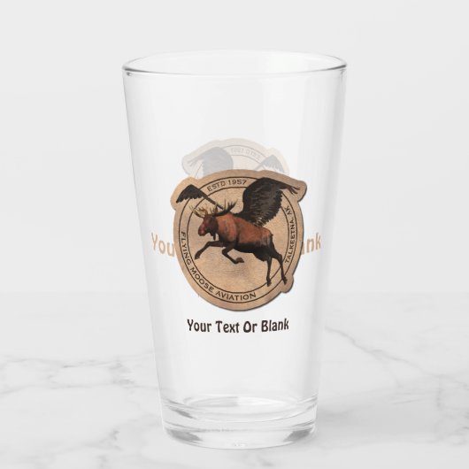 Verre Patch Moose Aviation (Dos)