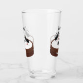 Verre Patinage sur glace de fourmis joyeuses sur dessin (Gauche)