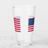 Verre Patriotic American Flag Glass Gift (Gauche)