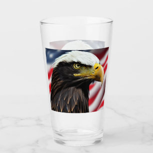 Verre Patriotique/Aigle/Américain/ÉUA