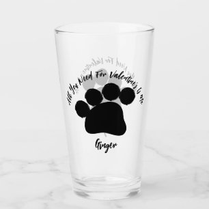 Verre Patte de chat de la Saint-Valentin