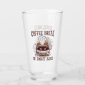 Verre Pause café - Thème Halloween (Devant)