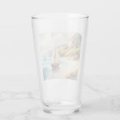 Verre Paysage avec mer et voiliers (Dos)