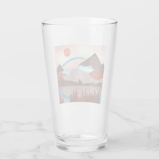 Verre Paysage Blue Rainbow (Dos)