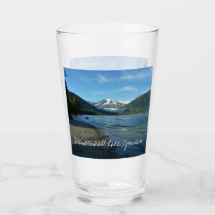 Verre Paysage du lac Mendenhall à Juneau en Alaska