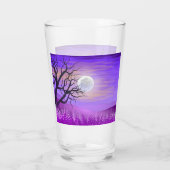 Verre Paysage naturel avec Arrière - plan pourpre (Dos)