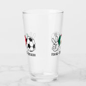 Verre Peace Love de soccer (Droite)