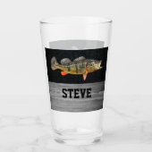 Verre Peacock Basse Pêche Bière Pêcheur Pêcheur pêcheurs (Devant)