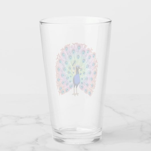 Verre Peacock coloré (Dos)