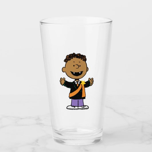 Verre Peanuts | Franklin Halloween Vampire (Devant)