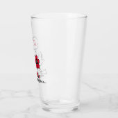 Verre PEANUTS | Motif rouge et noir (Gauche)