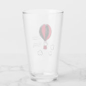 Verre PEANUTS | Motif rouge et noir (Dos)