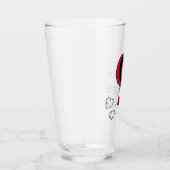 Verre PEANUTS | Motif rouge et noir (Droite)