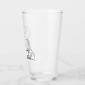 Verre PEANUTS | Motif rouge et noir (Gauche)