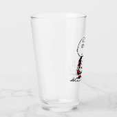 Verre PEANUTS | Motif rouge et noir (Droite)