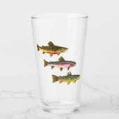 Verre Pêche à la ligne pour truite - Pêcheur (Devant)