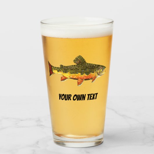 Verre Pêche à la mouche de l'omble de fontaine Pêche de  (Devant (rempli))