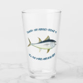 Verre Pêche : L'excuse parfaite... - Pêche Bière (Devant)