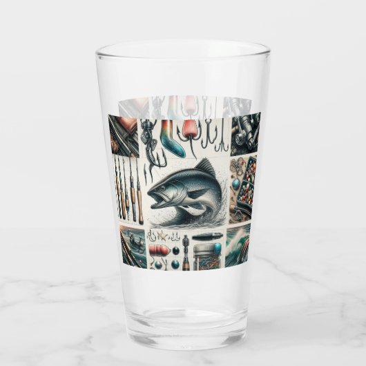 Verre Pêche Poisson basse de l'engin (Dos)