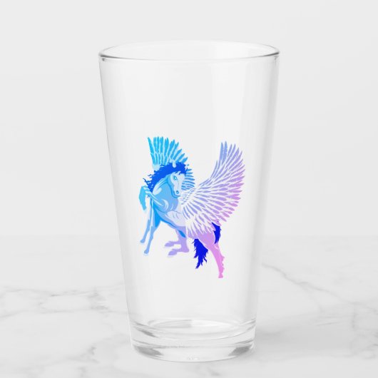 Verre Pégase mythologie grecque Cheval ailé (Devant)
