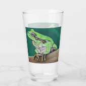 Verre Peinture à la grenouille (Dos)