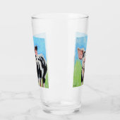 Verre Peinture de Cochon Heureux (Gauche)