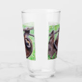 Verre Peinture de fentes souriante (Gauche)