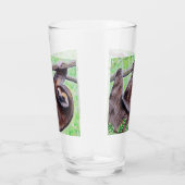 Verre Peinture de fentes souriante (Droite)