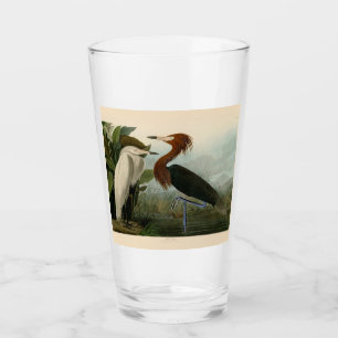 Verre Peinture de la faune d'Audubon Heron violet