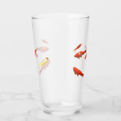 Verre Peinture de poissons rouges (Droite)