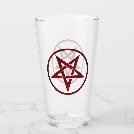 Verre Pentagram Red Devil (Dos)