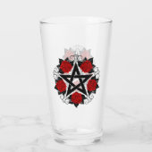 Verre Pentagramme aux roses rouges (Dos)