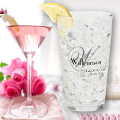 Verre Père De Groom Cadeau Moderne Monogramme Nom Bière