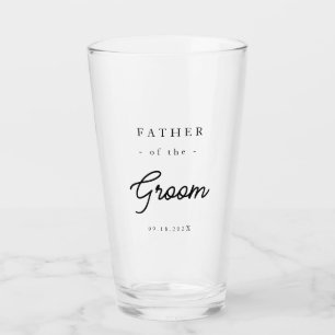 Verre Père du marié élégant