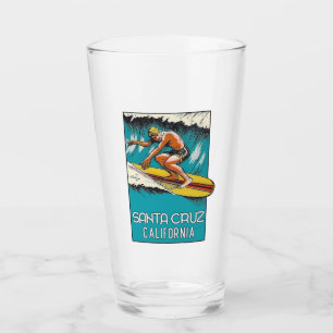 Verre Père Noël Cruz, Californie Surf / Travel Pint Glas
