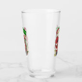 Verre Père Noël Décoré Petit Arbre Mignonne Animaux Oise (Gauche)