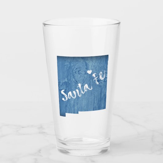 Verre Père Noël Fe Nouveau Mexique Grain de bois (Devant)