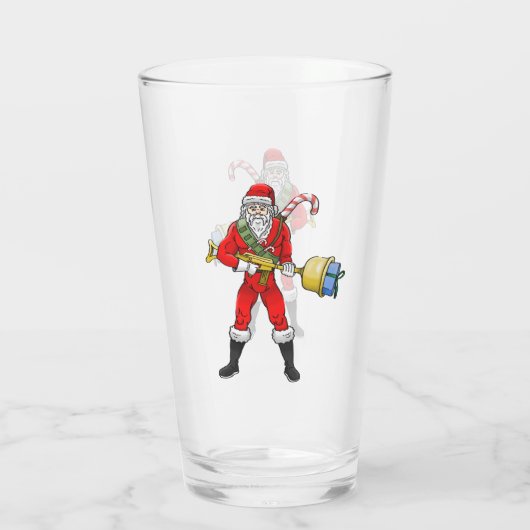 Verre Père Noël Joyeux Noël Partie 2 (Dos)